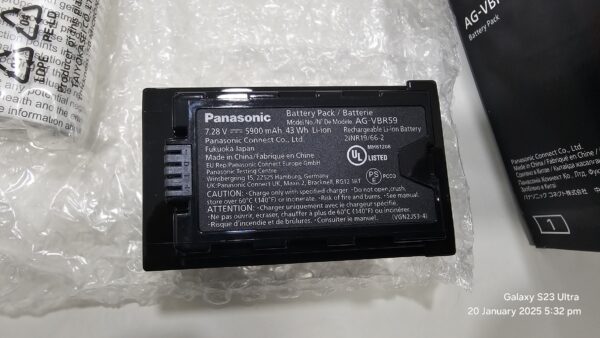 VW-VBR59 Panasonic Li-ion Battery - Image 2