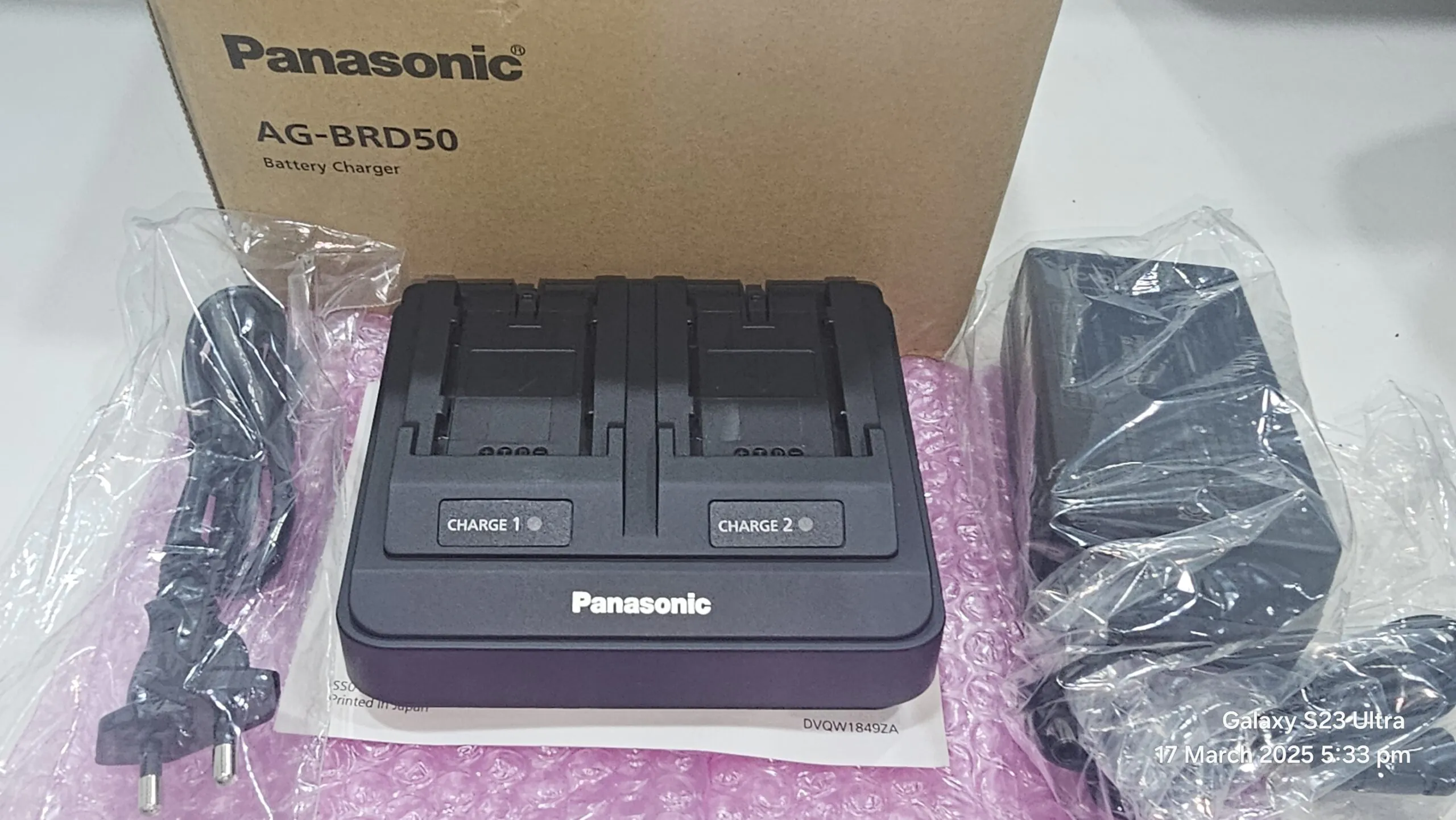 Panasonic Dual Battery Charger for VBR58 , VBR59 - AG-BRD50